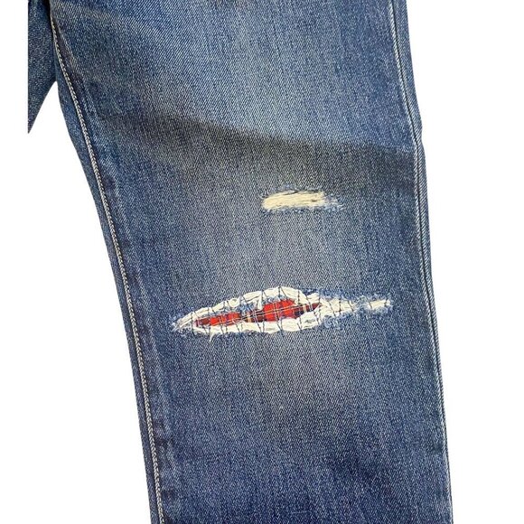 Current/Elliott The Repaired Fling Distressed Crop Jeans size 26, New with Tag - Picture 12 of 16